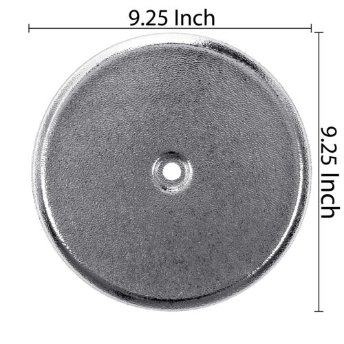 Clean-Put Cover Plate Flat    Chrome 9" ID, 9.25" OD w/screw